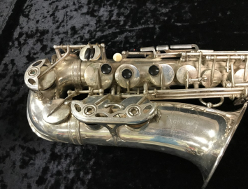 Photo STUNNING! Original Silver Plated Selmer Paris Super Balanced Action Alto Sax # 33075